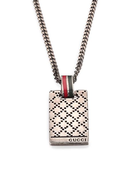 gucci brooch mens necklace|gucci gold jewellery for men.